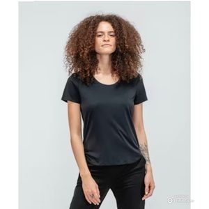 Ministry of Supply Black Luxe Touch Tee Size XS Short Sleeve T-Shirt NWT